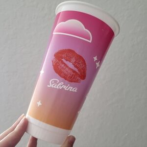 Sabrina Carpenter Dunkin Donuts Exclusive Limited Edition Cup "No Lid" New